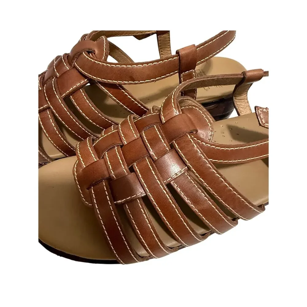 Dansko Moriah Chestnut Brown Heeled Sandals - Size 10.5 - NEW